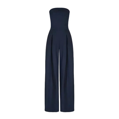 Chic Women's Tube Jumpsuit with Corset Design for Stylish Events