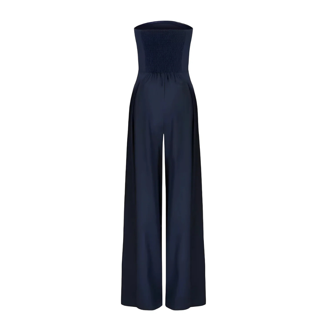 Chic Women's Tube Jumpsuit with Corset Design for Stylish Events