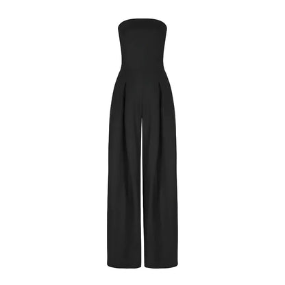 Chic Women's Tube Jumpsuit with Corset Design for Stylish Events