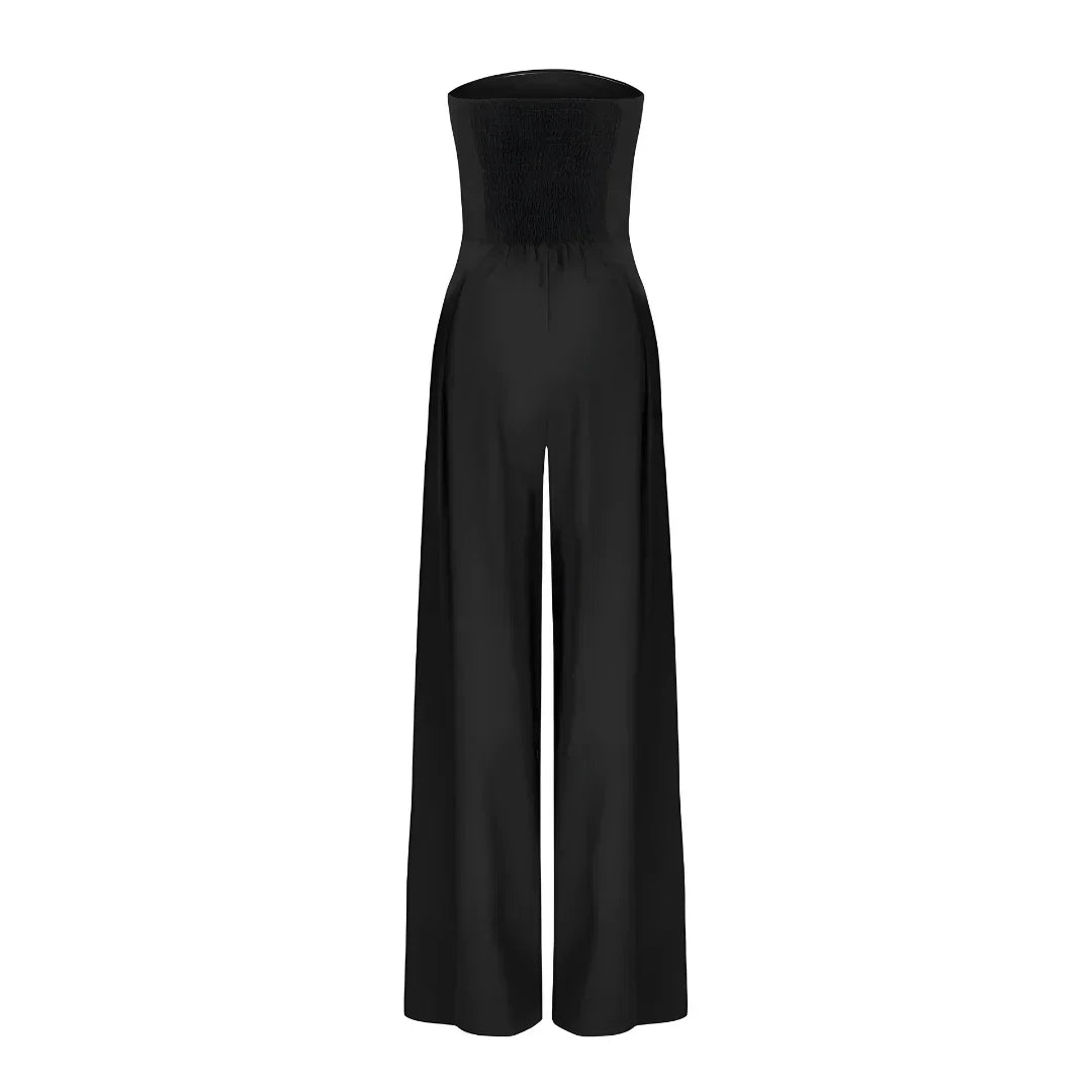 Chic Women's Tube Jumpsuit with Corset Design for Stylish Events