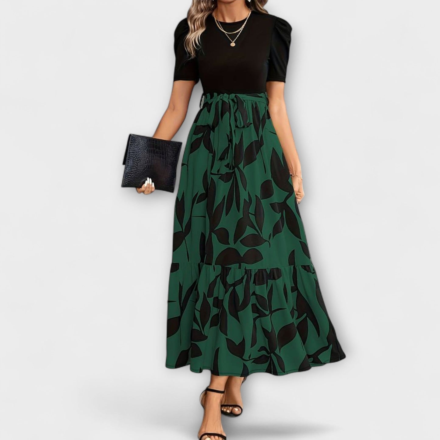 Floral Pattern Summer Dress for Outdoor Gatherings