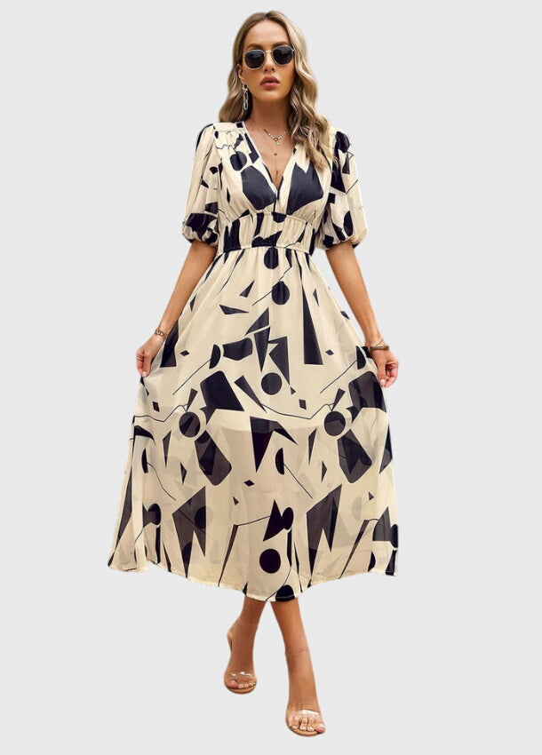 Chic Floral Midi Dress for Any Occasion