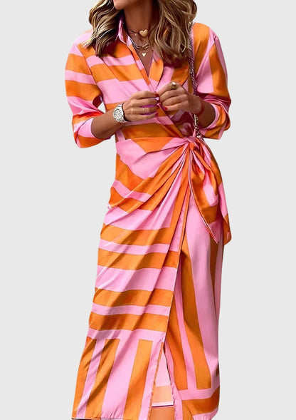 Everly™ | Chic Printed Wrap Dress for Any Occasion
