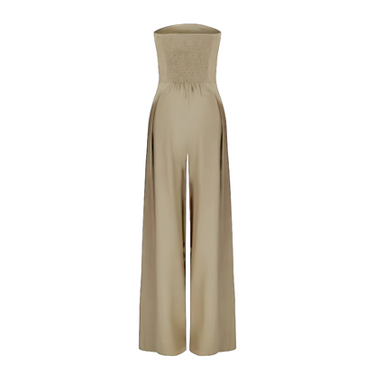 Chic Strapless Wide-Leg Jumpsuit for Any Occasion