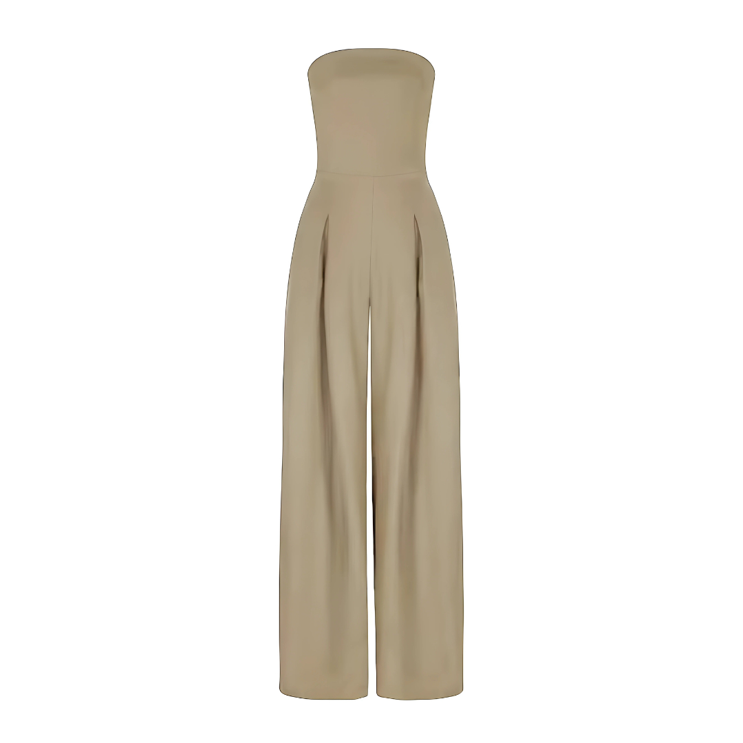Chic Strapless Wide-Leg Jumpsuit for Any Occasion