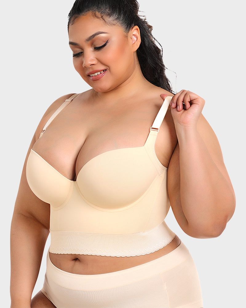 Shapewear Longline Push-Up Bra for All-Day Wear