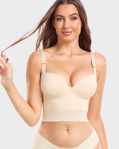 Shapewear Longline Push-Up Bra for All-Day Wear