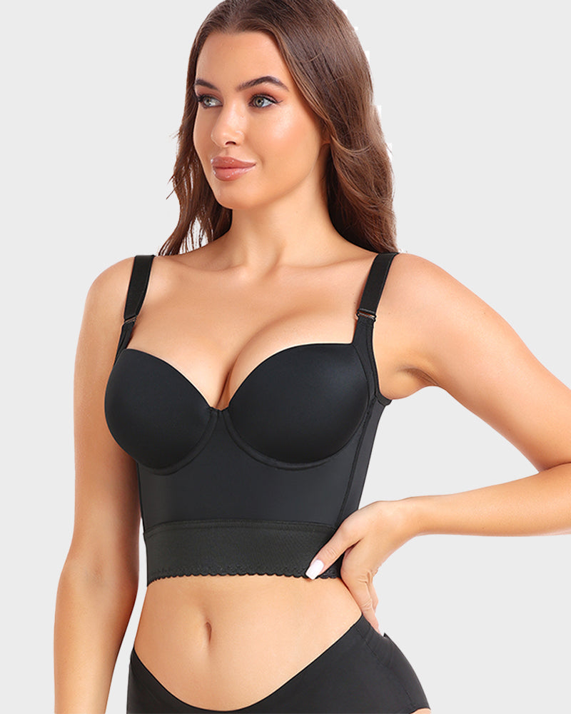 Shapewear Longline Push-Up Bra for All-Day Wear