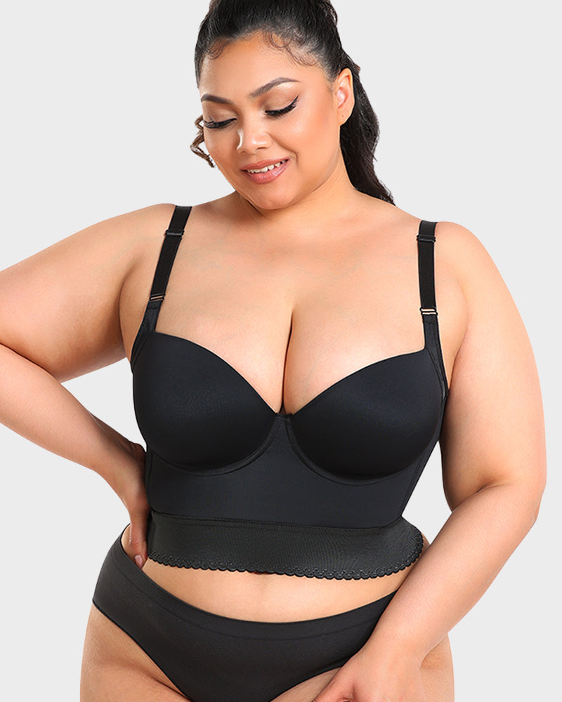 Shapewear Longline Push-Up Bra for All-Day Wear