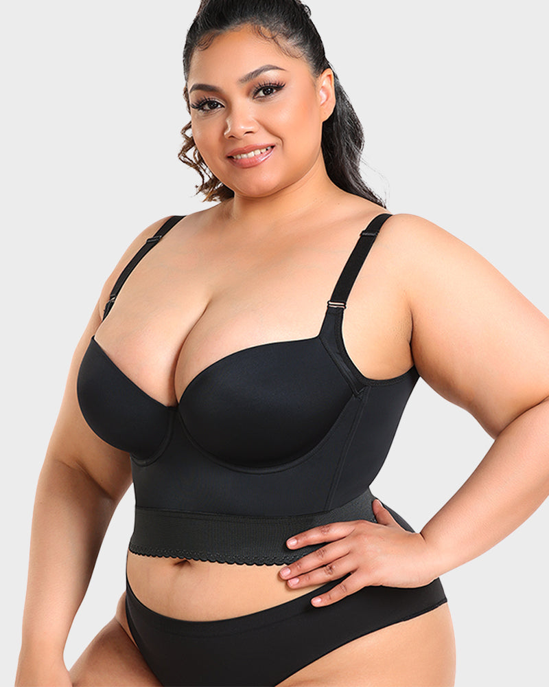 Shapewear Longline Push-Up Bra for All-Day Wear