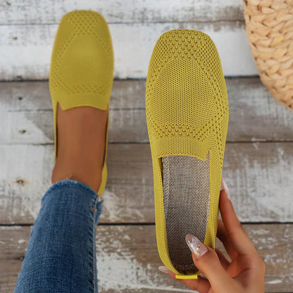 Lisa - Stylish Knit Slip-On Flats for Everyday Wear