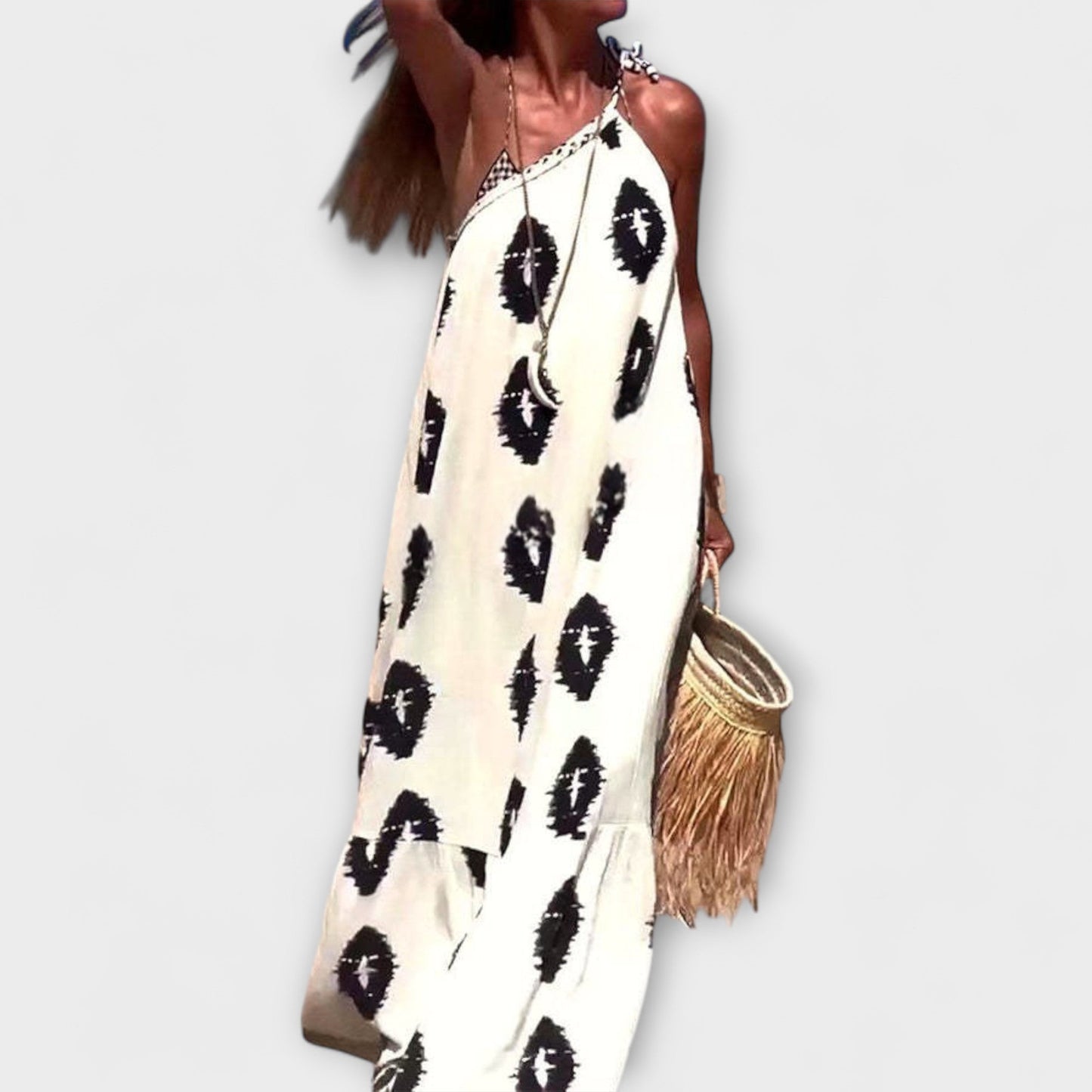 Isla One-Shoulder Maxi Dress for Sunlit Occasions