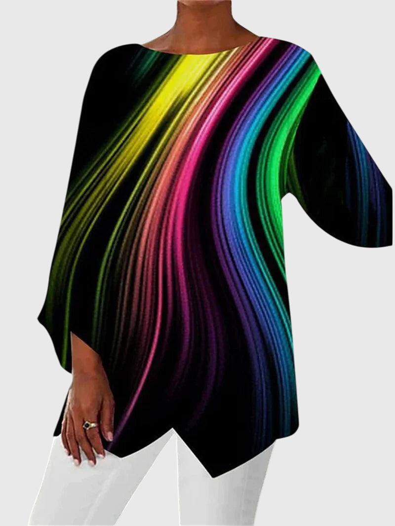 Alayah™ | Chic Crew Neck Blouse for Everyday Wear