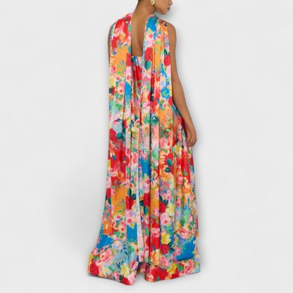 Floral Off-Shoulder Maxi Dress for Events