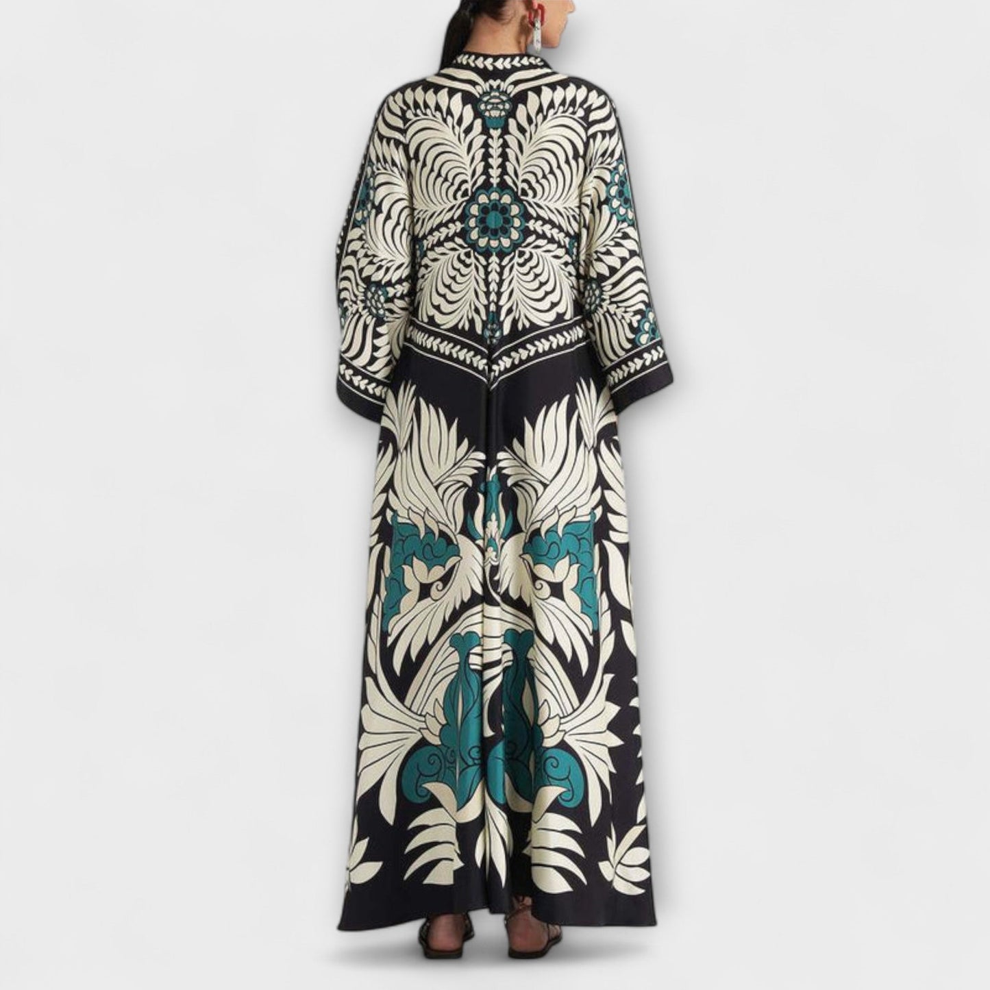 Chic Floral Print Maxi Dress for Special Occasions