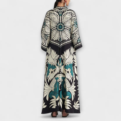 Chic Floral Print Maxi Dress for Special Occasions