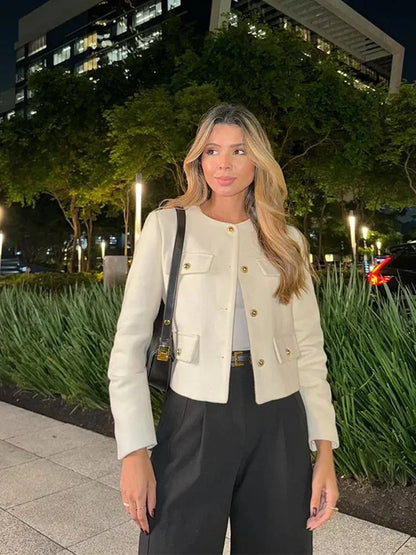 Arya - Stylish Tweed Blazer for Any Occasion