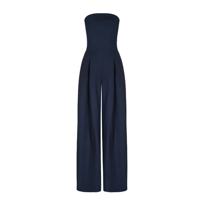 Chic Strapless Wide-Leg Jumpsuit for Any Occasion