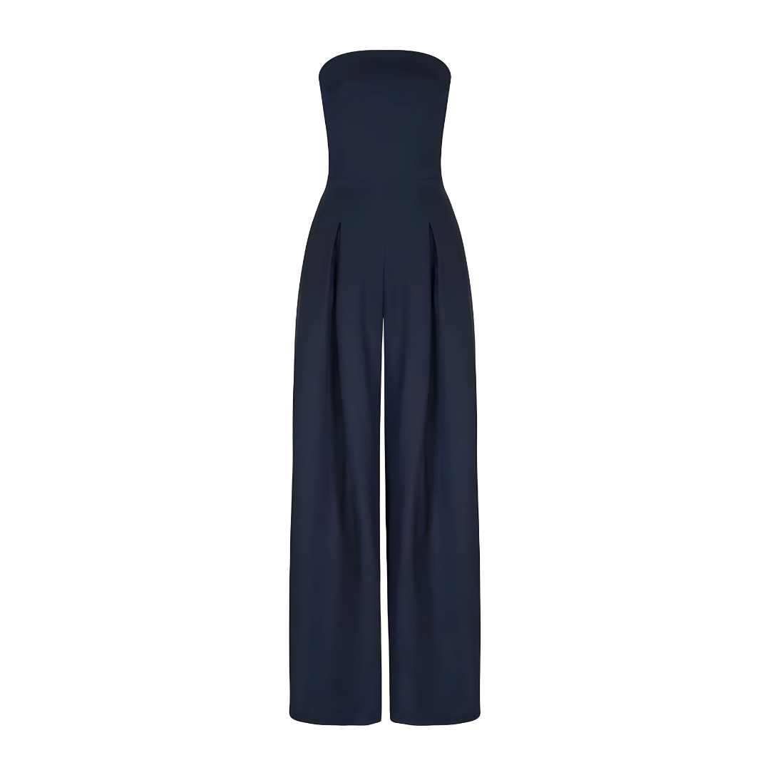 Chic Strapless Wide-Leg Jumpsuit for Any Occasion