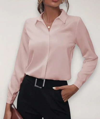 Chic Button-Up Blouse for Office and Daily Wear