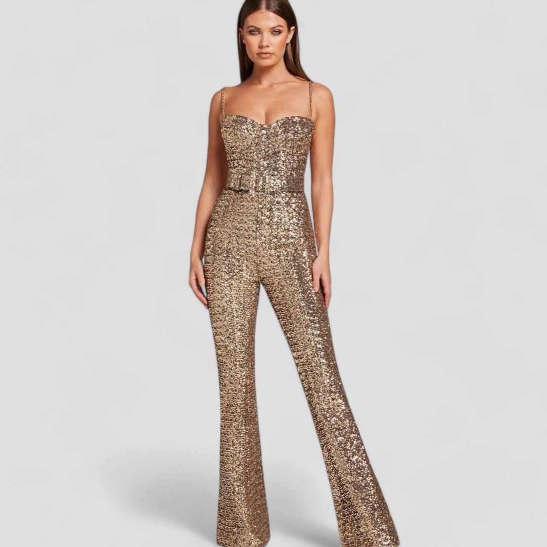 Women's Sequin Jumpsuit | Shimmering Party Attire for Special Occasions